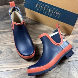 NIB Pendleton Sierra Ridge 7M Chelsea Rubber Rain Boots Waterproof Southwestern